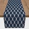 Navy Blue Nautical Knots Poly Twill Table Runner
